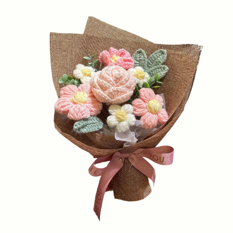 Crocheted Rose Bouquet