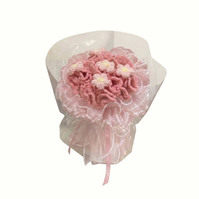 Crocheted Carnation Bouquet