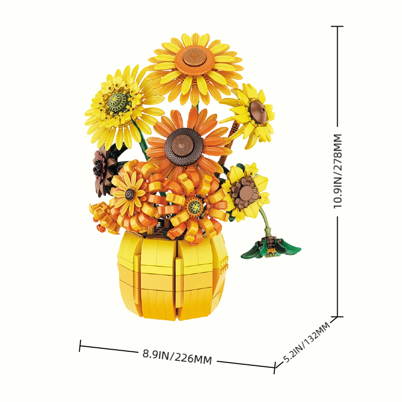 Size details of Sunflower