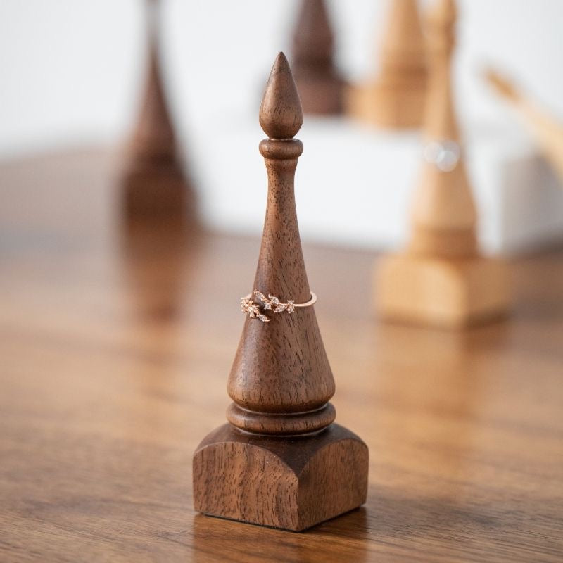 Solid Wood Ring Holder