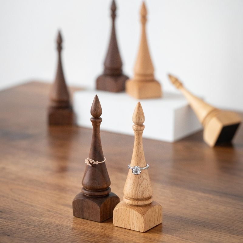 Solid Wood Ring Holder