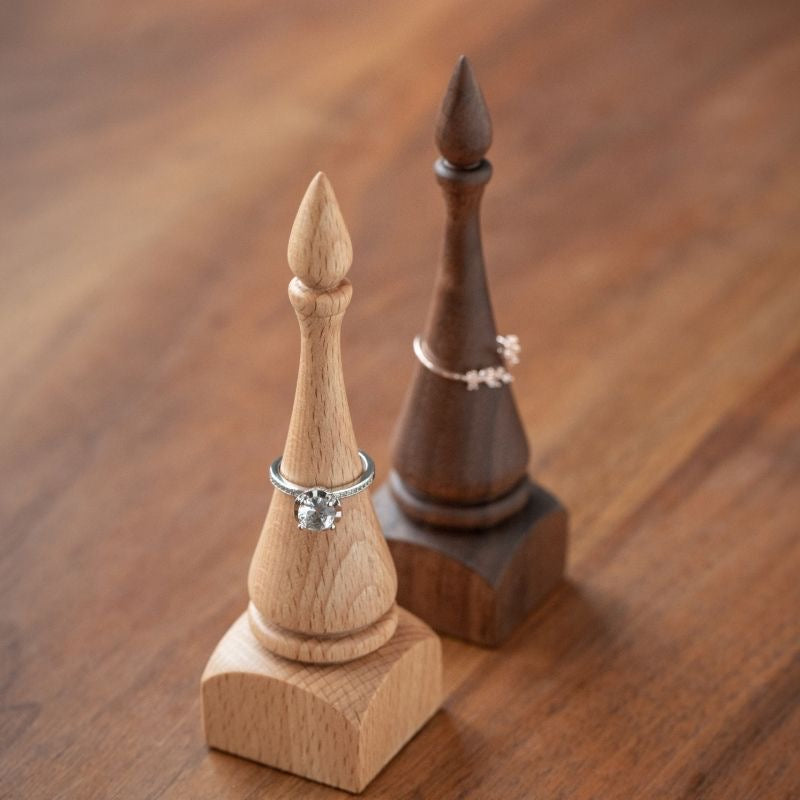 Solid Wood Ring Holder