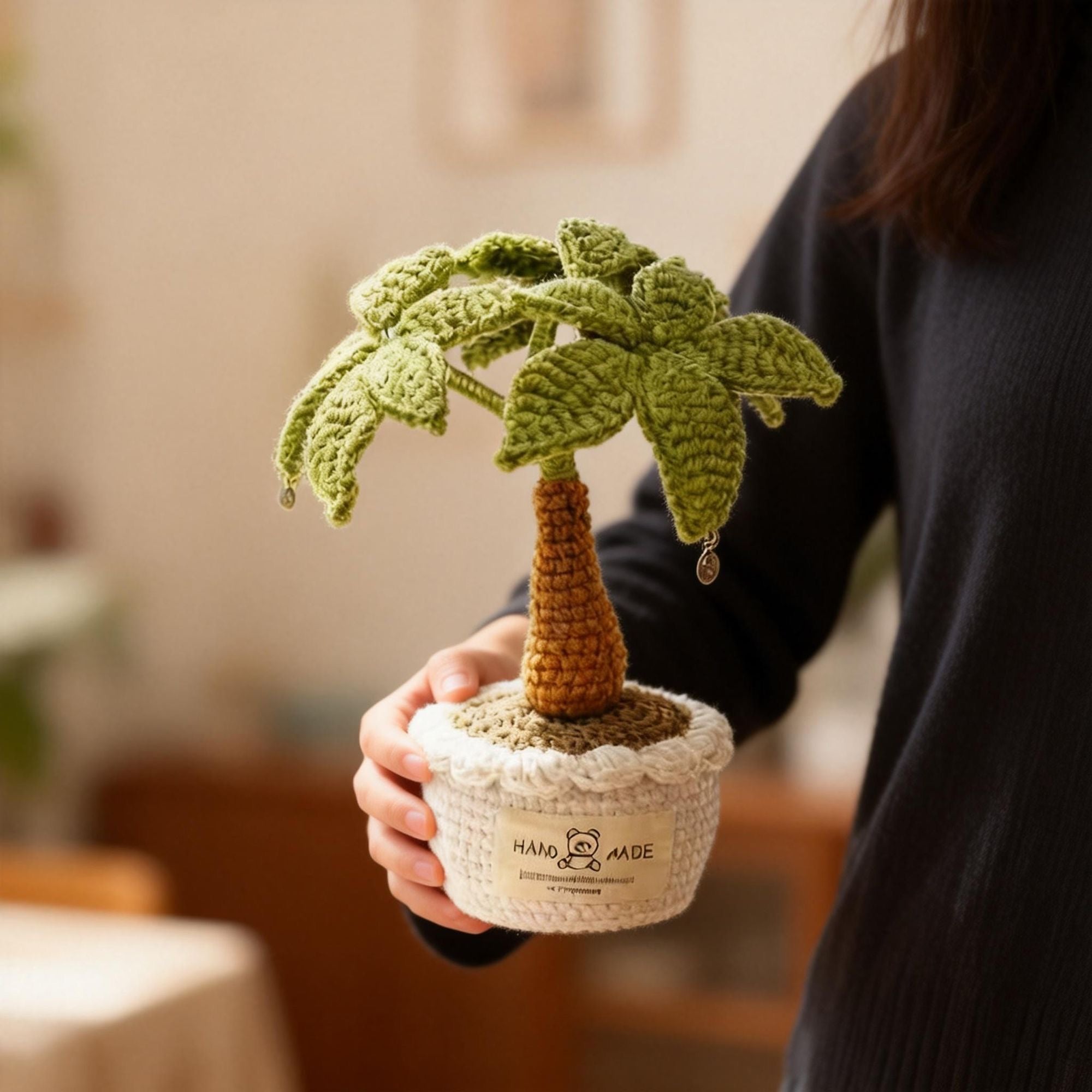 Crocheted Money Tree(Pachira Aquatica)