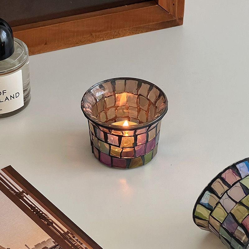 Stained Glass Candlesticks