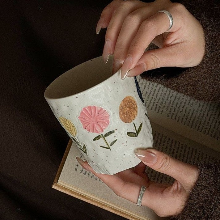 Rustic Wildflower Hand-Warmer Mug