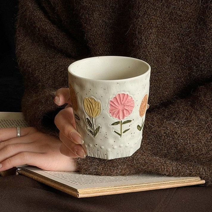 Rustic Wildflower Hand-Warmer Mug