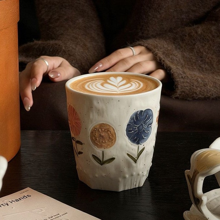 Rustic Wildflower Hand-Warmer Mug