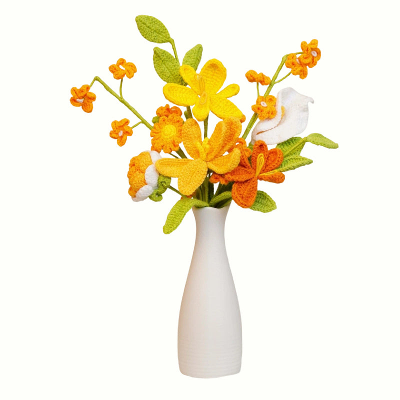 Crocheted Gesang Flower Bouquet