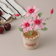 Crochet Clematis Potted Plant