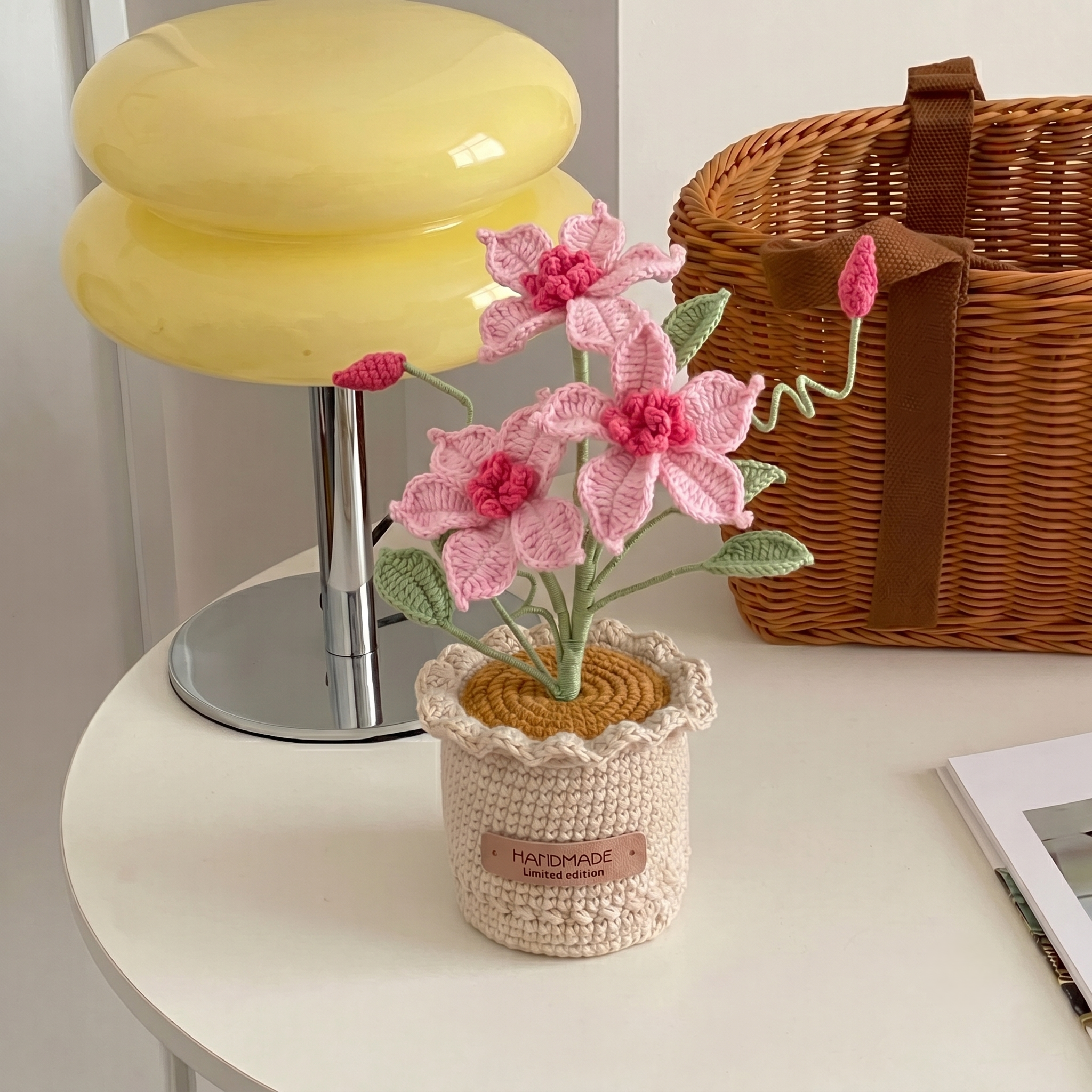 Crochet Clematis Potted Plant