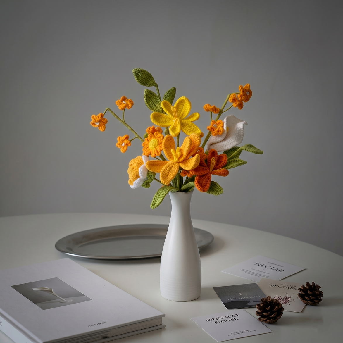 Crocheted Gesang Flower Bouquet