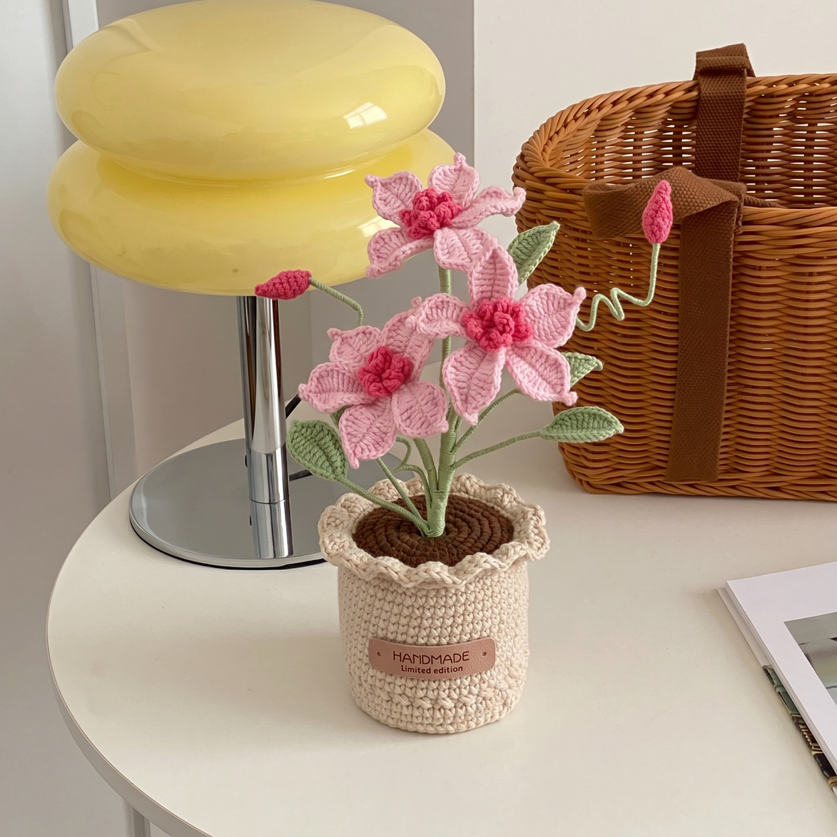 Crochet Clematis Potted Plant